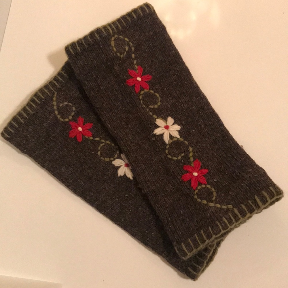 Floral Boot/Leg Warmers - Never Worn